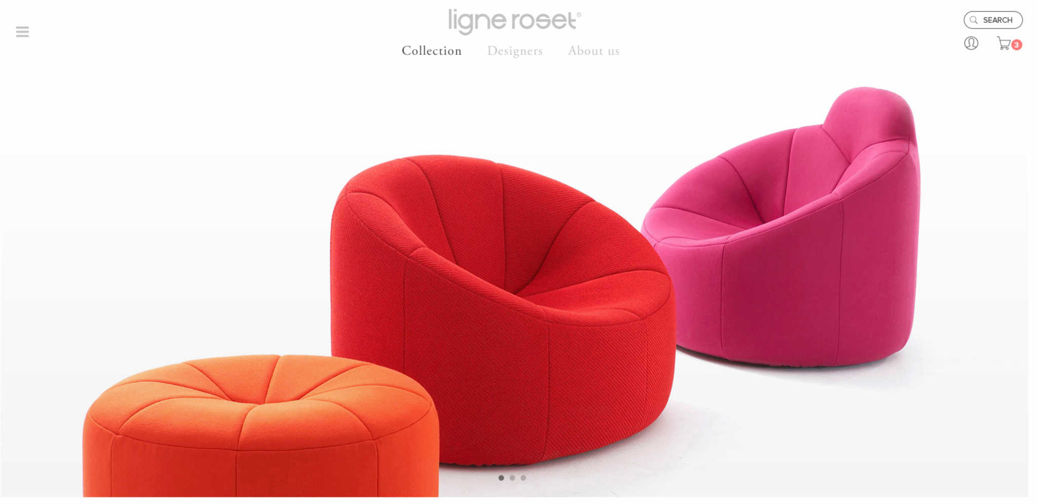 Conception de site ecommerce et marketing Digital pour ligne Roset